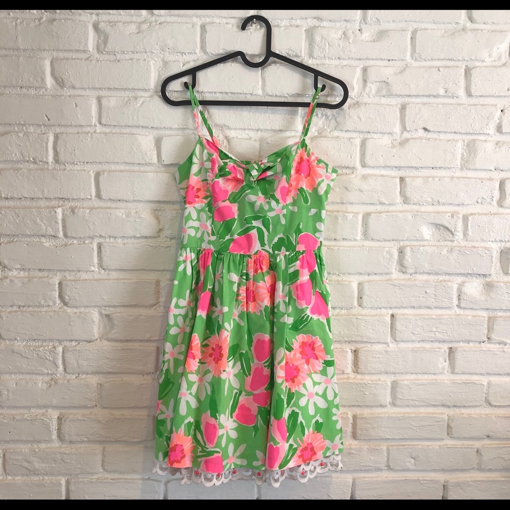 Lilly Pulitzer colorful floral dress